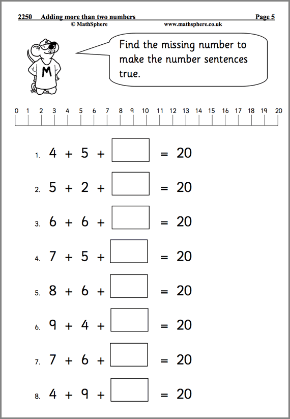 Adding More Than Two Numbers